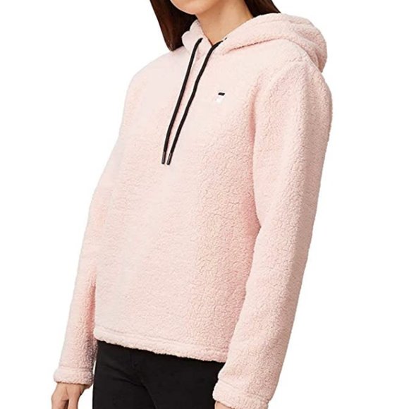 NWT Fila Womens Josephine Sherpa Crop Hoodie - Picture 3 of 4